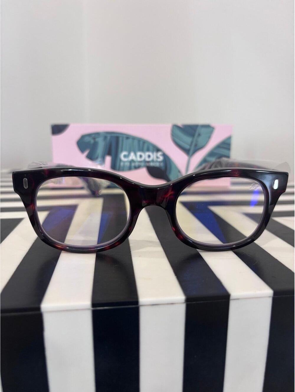 CADDIS Blue Light Glasses Bixby Tortoise Frame 49-21-145 w/ Box